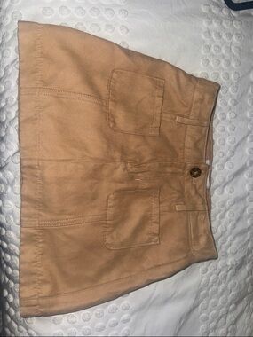 abercrombie kids Tan Cotton Mini Skirt